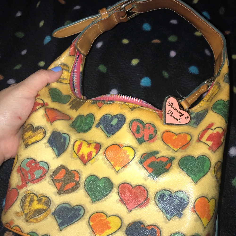 Retired heart pattern dooney and Bourke purse